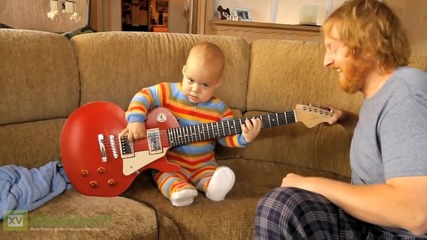 Rocksmith - Baby plays Guitar Official Hd