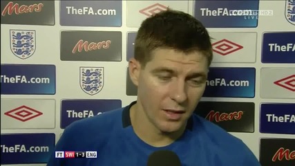Switzerland Vs England 1 - 3 - Steven Gerrard Interview - September 7 2010 - Euro 2012 Qualifier - H 