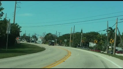 Scenic drive from Miami to Key West Florida Usa