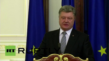 Ukraine: Mogherini compels Poroshenko to commit to anti-corruption reforms