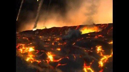 Метеорит се сблъсква с планетата Земя 