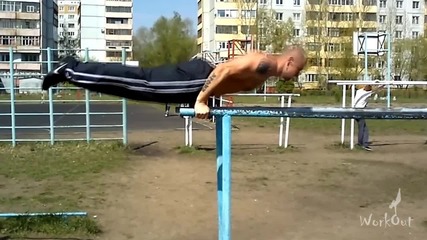 Workout Omsk - Planche push ups world record