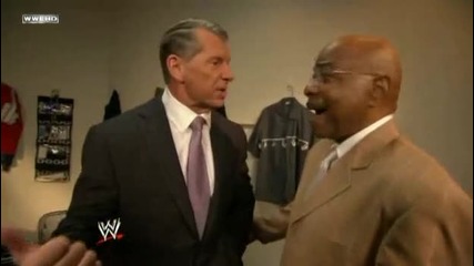 Smackdown 2009/06/26 Mr. Mcmahon & Rey Mysterio with Long [ backstage]