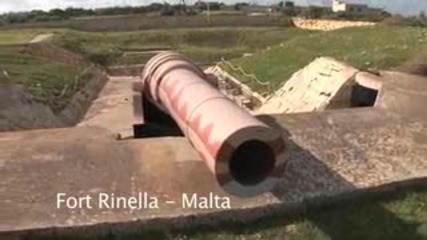 100 тонен топ във форт Ринела-малта.