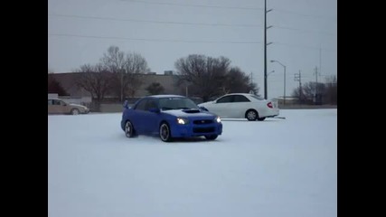 05 Subaru Sti snow drifing fun