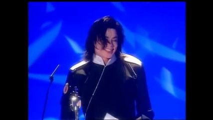 Michael Jackson wins Artisit of a Generation presented by Bob Geldof - Brit Awards 1996