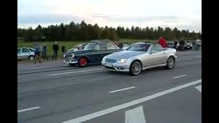 Волво Амазон Срещу Мерцедес Slk32 Amg Kleeman 