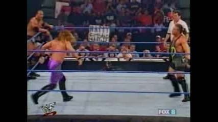 W W F Smackdown 08.30.2001 Райно и Роб Ван Дам с/у Крис Джерико и Скалата 