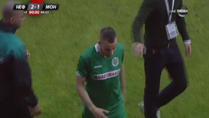 Яни Пехливанов си изкара безумен червен картон в мача с Монтана