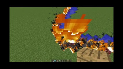 Bugged fire in minecraft 1.2.5 Lol