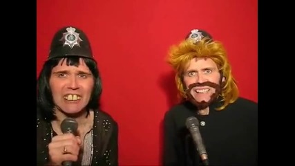Freddie Mercury and Barry Gibb..the Laughing Policeman