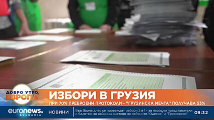 Избори в Грузия: При 70% преброени протоколи - ''Грузинска мечта'' получава 53%