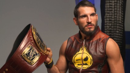 Johnny Gargano poses for his NXT North American Champion photos: WWE.com Exclusive, Jan. 26, 2019