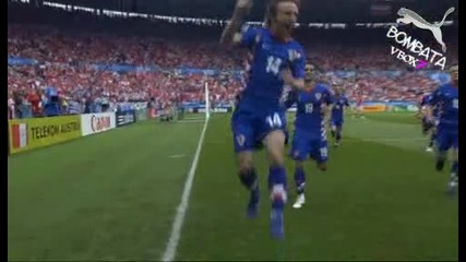 Euro 2008 - Австрия - Хърватия - - Luka Modric Гол - -