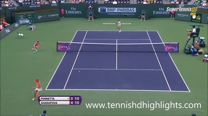 Flavia Pennetta vs Maria Sharapova - Indian Wells 2015