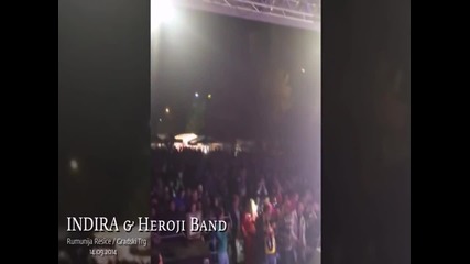 Indira Radic & Heroji Band - Splet pesama - Rumunija Resice - Gradski Trg 14.09.2014