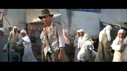 Indiana Jones vs The Swordsman in Raiders of the Lost Ark Special Edition