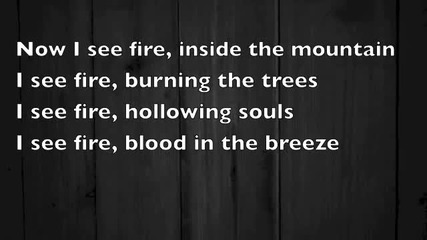 I See Fire - Ed Sheeran