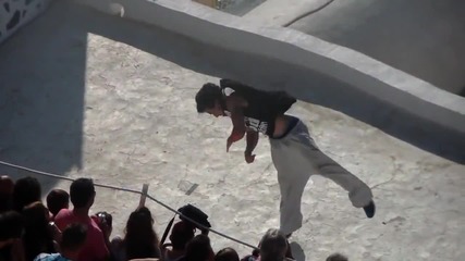 Паркур в Санторини, Parkour in Santorini