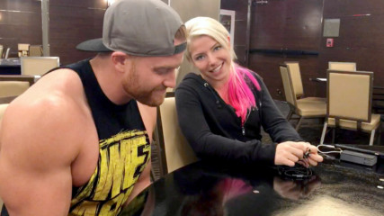 Alexa Bliss and her fiancé, Buddy Murphy, talk about their pet pig