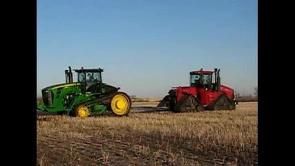 John deere 9630t vs Case quadtrac Stx535 tug of war 1 