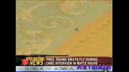 Обама убива муха: Ninja Remix!