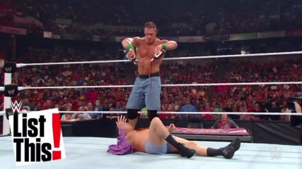 Las luchas más extrañas de John Cena: WWE List This!