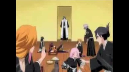 Byakuya finds the womens society in his house