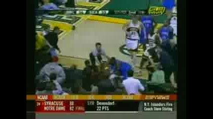 Keyon Dooling fights Ray Allen - punches trown - Magic vs So