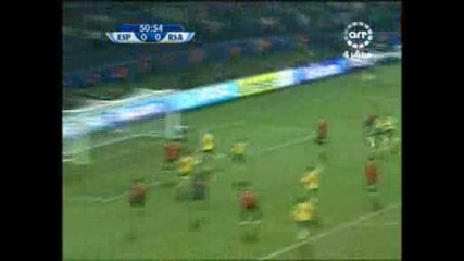 20.06 Фамозен гол на Давид Вия + пропусната дузпа Юар - Испания 0:2 Купа на Конфедерациите