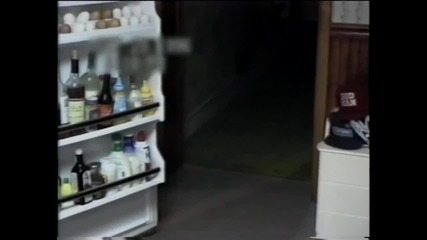 Лакомо прасе краде ябълки от хладилника!