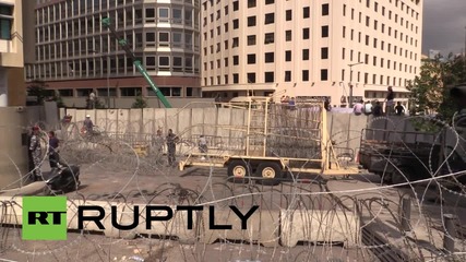 Lebanon: Wall protecting Government Palace removed after less than 24 hours