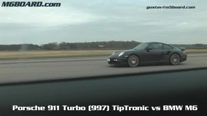 Porsche 911 Turbo 997 Tiptronic vs Bmw M6 
