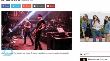 Blur Debut 'The Magic Whip' in Its Entirety at Small London Club