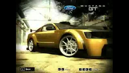 need for speed most wanted tuning Ford Mustang 