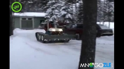 Дрифт със снегопочистваща машина