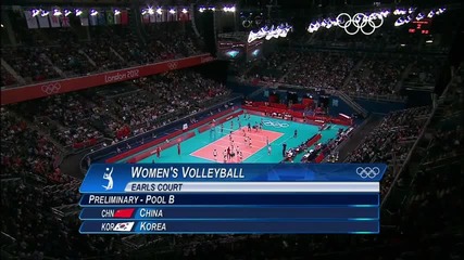 Олимпийски игри 2012 - Волейбол Жени Китай - Южна Корея група В