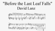 "Before the Last Leaf Falls" - David Lanz