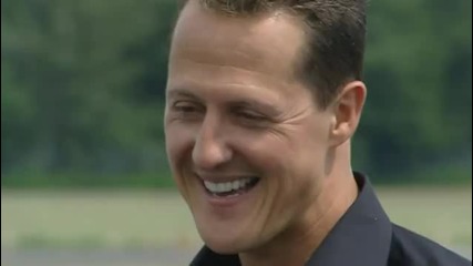 Mixing a cocktail as Schumacher Drives Maserati