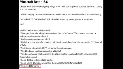 Minecraf 1.6.6 Update