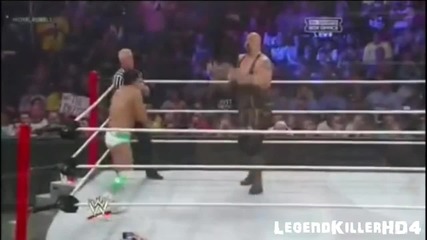 Wwe Royal Rumble 2013 - Alberto Delrio vs Big Show Last Man Standing Match Highlights Hd