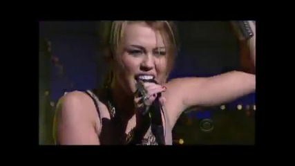 Miley Cyrus - Cant Be Tamed live (17 June 2010) Late Show with David Letterman 