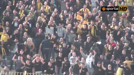 Радост за жълто-черните след първия гол