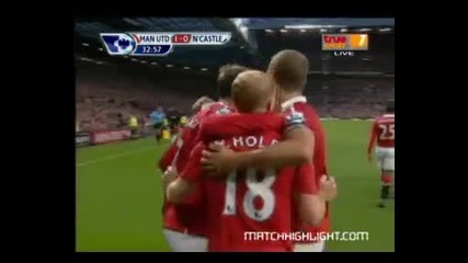16.08.10 Гол на Димитър Бербатов! Манчестър Юнайтед 3 - 0 Нюкасъл 