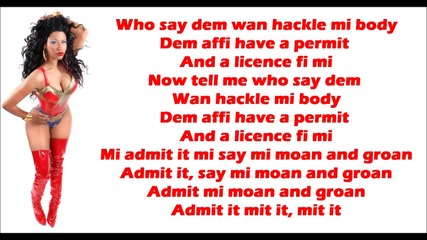Nicki Minaj - Beam Me Up Scotty ( Lyrics Video )