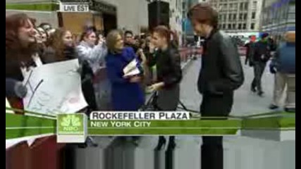 Robert Pattinson and Kristen Stewart on the Today Show