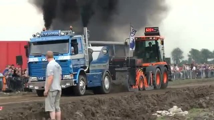 Vlastuin Truckopbouw Scania 142 V8 trekpoging 2 Tholen 2011