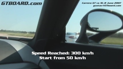 Hd_ Mclaren Mb Sl-r vs Carrera Gt 50-300 km_h Slr (30-190+ mph) real world test