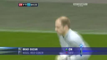 Ливърпул 5 - 0 Астън Вила Стивън Джерард Трети Гол От Дузпа(хеттрик)