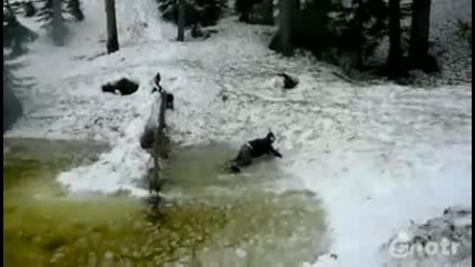 цопна в ледената вода 